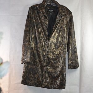 FUDA New York  Animal Print Rain/Weather Coat SZ L